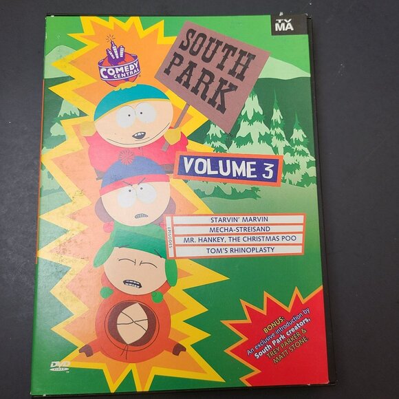 South Park Volume 3 Comedy Central Cartman 1997 DVD Comedy VERY GOOD - Picture 1 of 5
